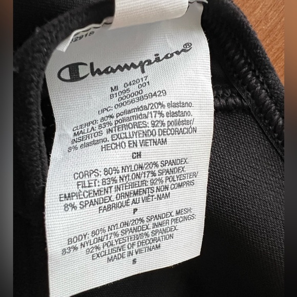 Champion High Impact Sports Bra Black
Racerback Hook Back Size S - Picture 7 of 8